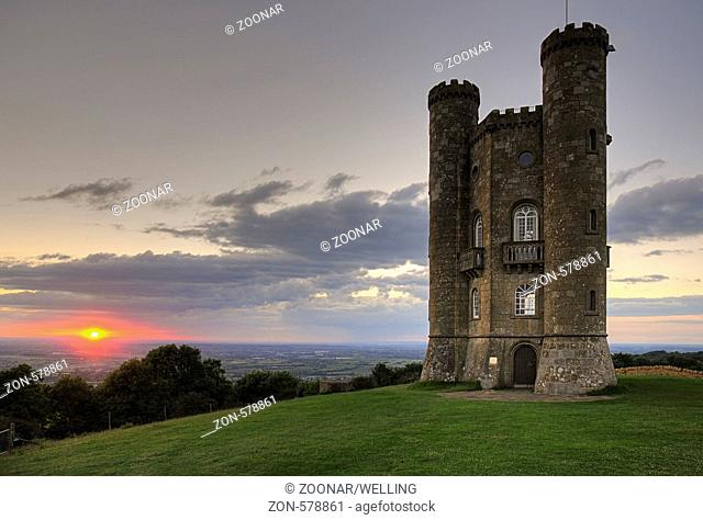 Der Beacon Tower, Broadway Worcestershire England , Historic Broadway Tower Worcestershire England UK United Kingdom GB