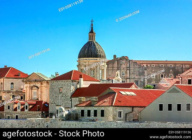 View of Assumption Dubrovnik Cathedral, Croatia
