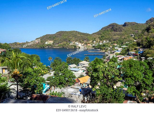 Saint Vincent and the Grenadines in the Caribbean Sea
