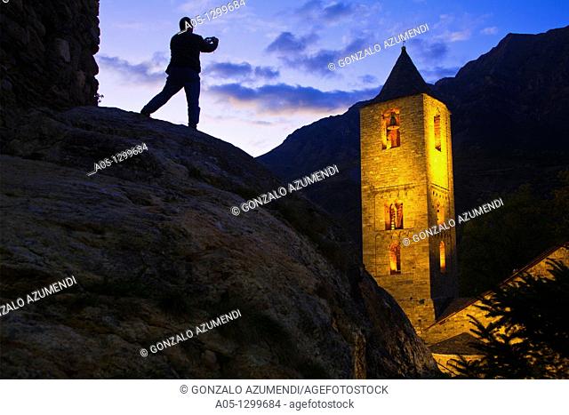 Sant Joan de Boí Romanesque church  Boí Valley, Alta Ribagorça, Pyrenees Mountains  Lleida province  Catalunya  Spain