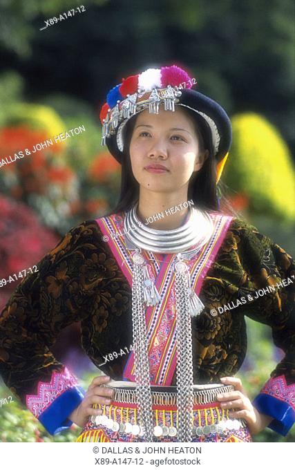 Thailand, Chiangmai, Hmong Hilltribe Costumes