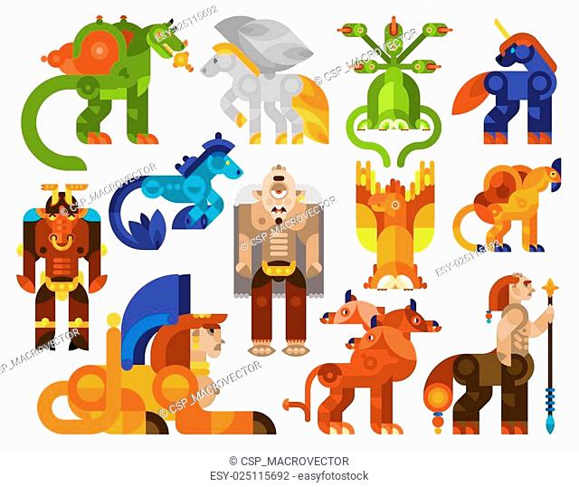 Mythical creatures icons