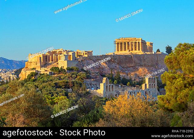 Acropolis of Athens, UNESCO World Heritage Site, Athens, Greece, Europe