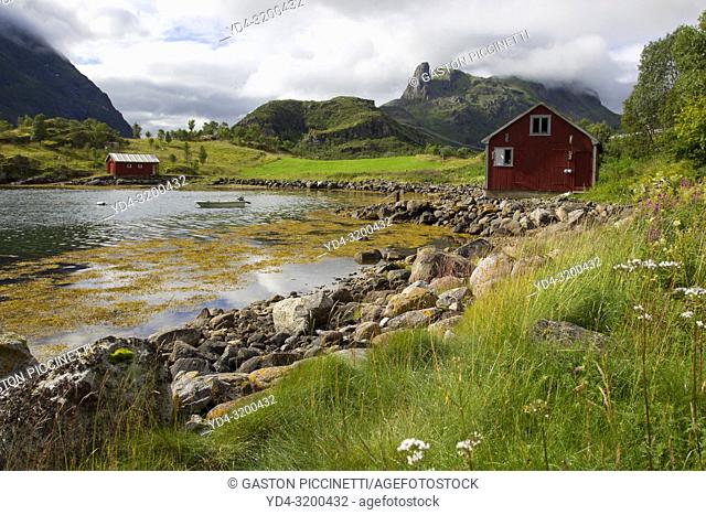 Moskenesøya island, Lofoten, Nordland county, Norway.