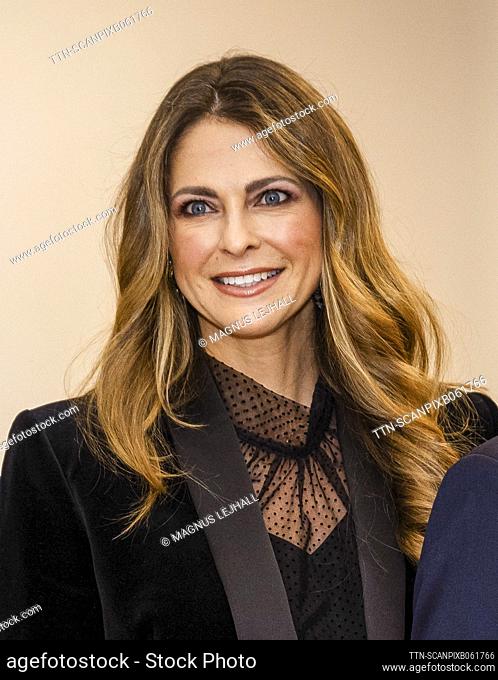 Princess Madeleine attends a concert at Lilla Akademien on the occasion of the Queen's 80th birthday at Lilla Akademien, Stockholm, Sweden 30 November 2023