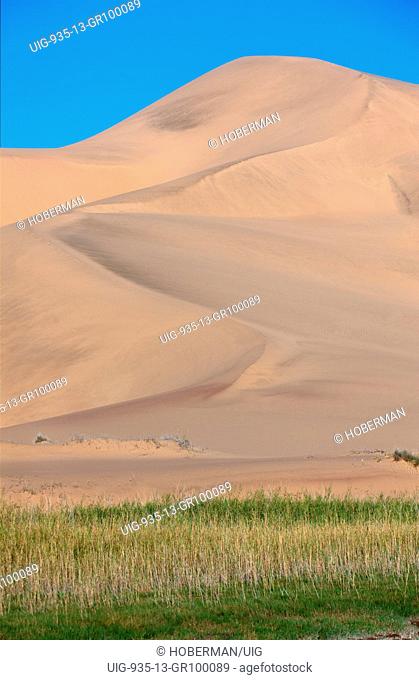 Landscapes of sand dunes at Naukluft Park in Namibia