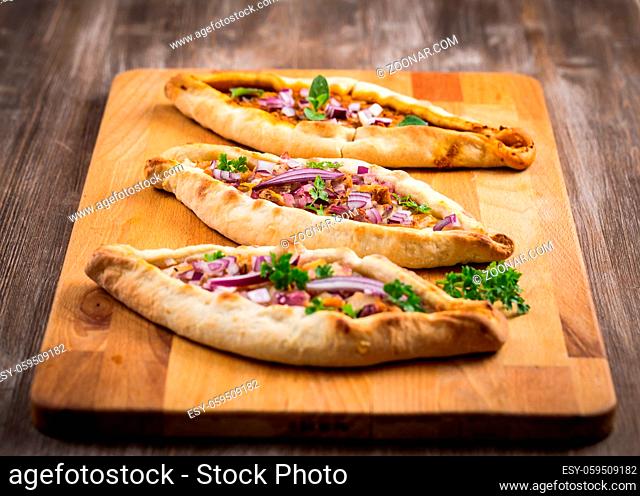 Filled Pita bread with chicken and vegetables