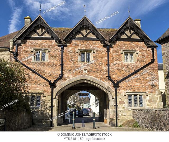 The Abbey Gateway now the Museum, Great Malvern, Worcestershire, England, Europe