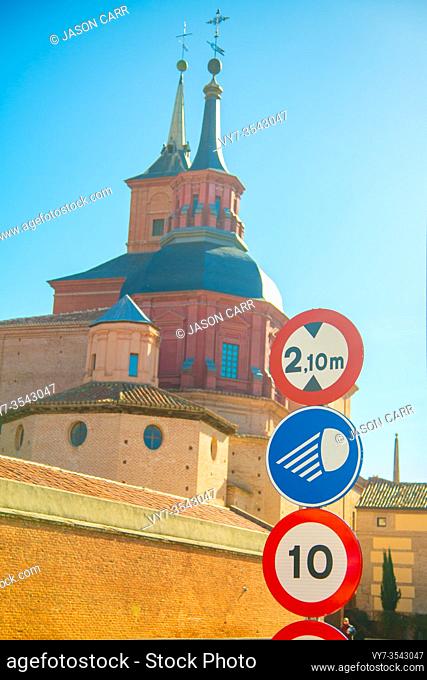 MADRID, SPAIN - February 3, 2019: Alcala de Henares is an area located nearby Madrid, Spain. Spain is an European country which has many touristic places