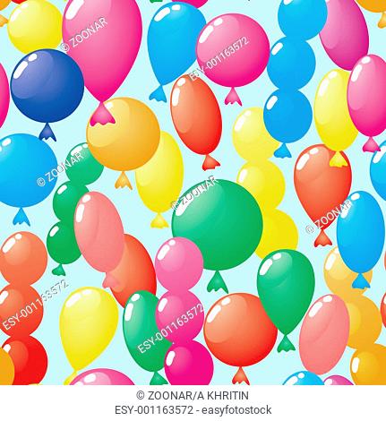 Abstract balloons background. Seamless