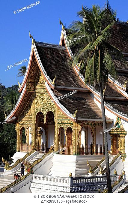Laos; Luang Prabang; Haw Pha Bang, Royal Temple,