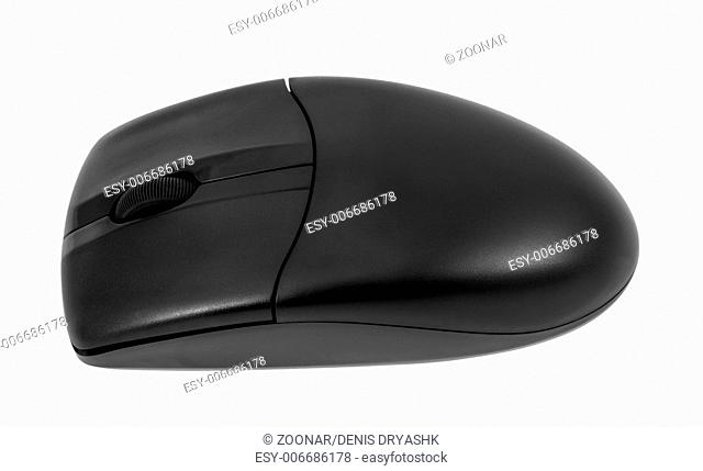 Modern wireless computer optical mouse isolated