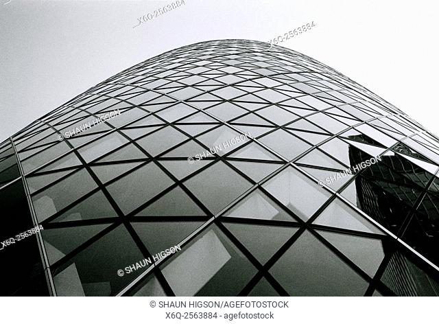 The Gherkin 30 St Mary Axe in the City of London in England in Great Britain in the United Kingdom UK Europe