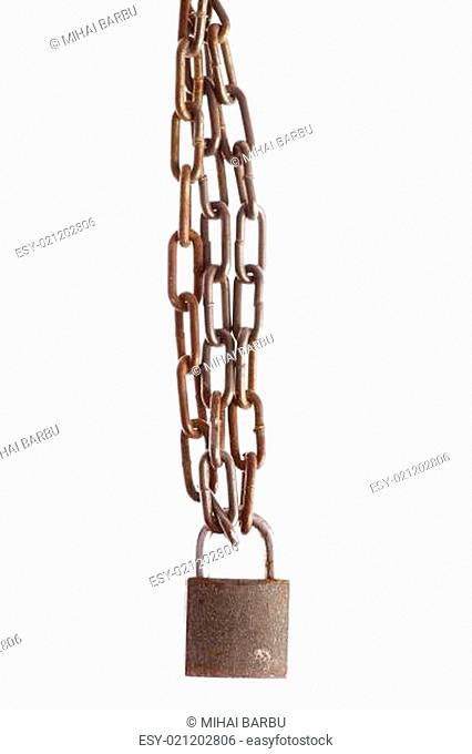 Rusty chains and lock