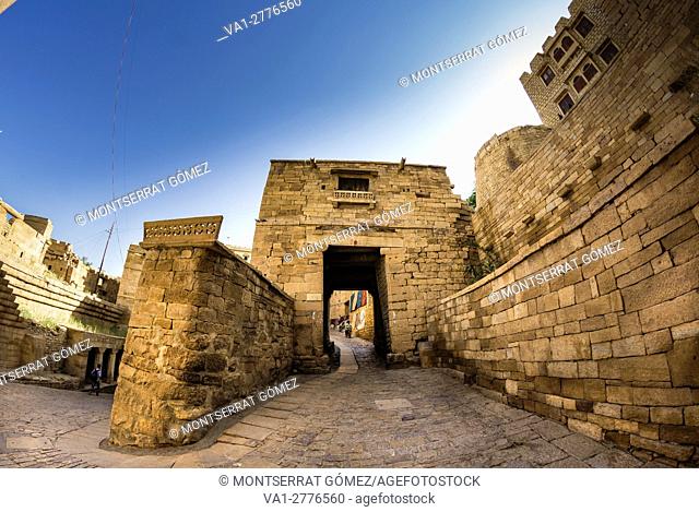 Gates for the streets inside the fort of jaisalmer