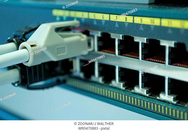 Network connector on computer