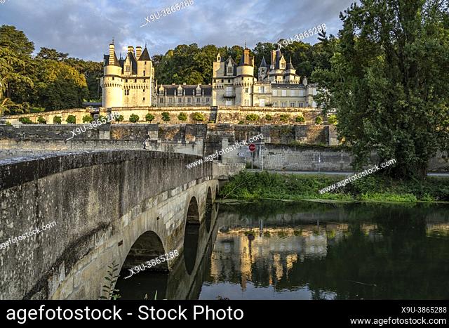 Das Schloss Ussé im Loiretal, Rigny-Ussé, Frankreich |Château d'Ussé, Rigny-Ussé, Loire Valley, France