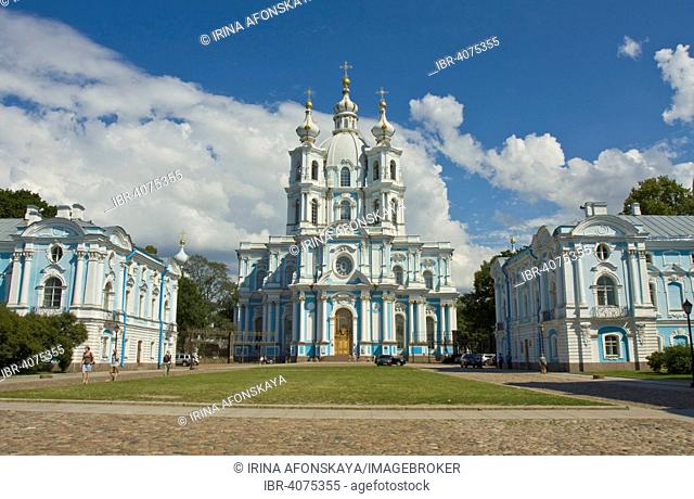 Smolny Convent or Smolny Convent of the Resurrection, Saint Petersburg, Russia