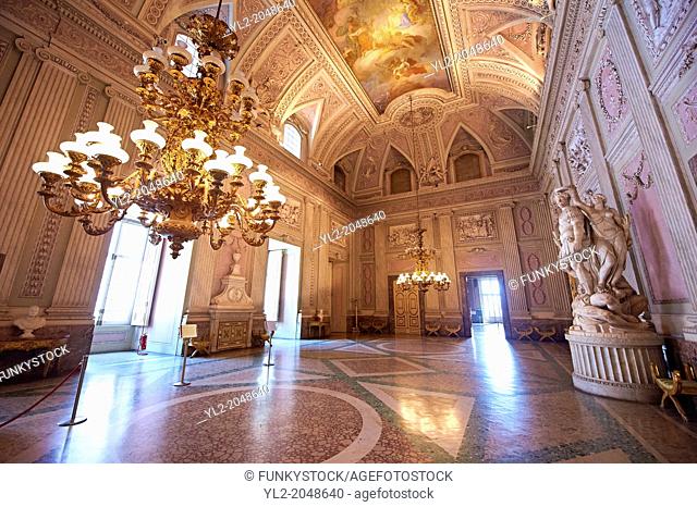 """""The Room of the Bodyguards"" - the second antechamber is also called the ""Room of Stuccoes"" for its rich decoration