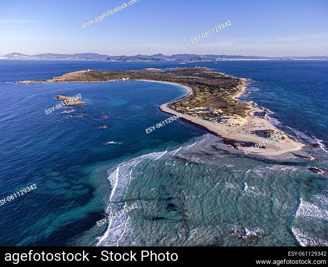 Espalmador Island, Estret des Pas, Es Trucadors , Formentera, Pitiusas Islands, Balearic Community, Spain