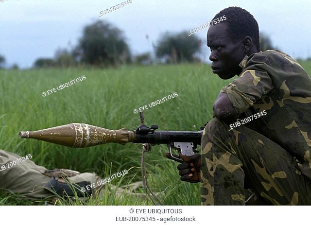 SPLA Garang faction rebel soldier