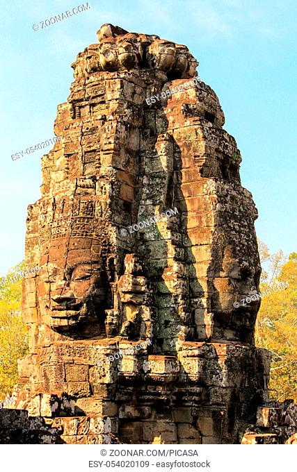 Bayon face, Temples of Angkor - Siem Reap, Cambodia