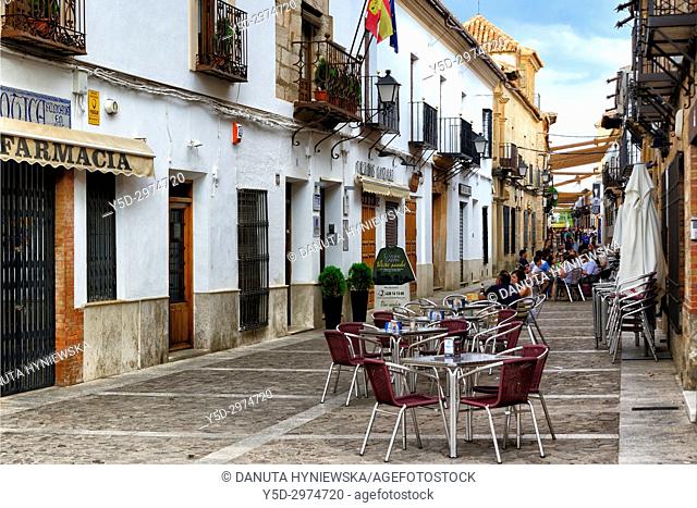 Calle Cervantes, Villanueva de los Infantes, Ruta de Don Quijote, Ciudad Real, Castile-La Mancha, Spain, Europe