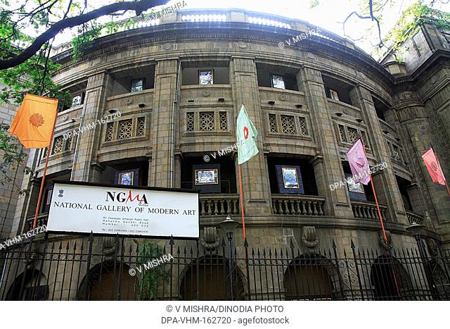 National gallery of Modern Art and Sir Cowasji Jehangir Public Hall ; Street Fort ; S P Mukherjee ; Chowk ; Bombay Mumbai ; Maharashtra ; India