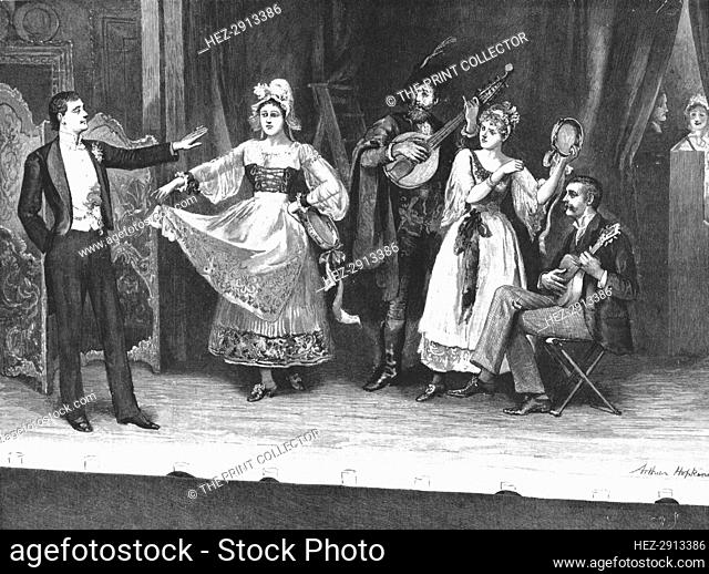 'My First Season'; Private Theatre--A Dress Rehearsal', 1890. Creator: Arthur Hopkins