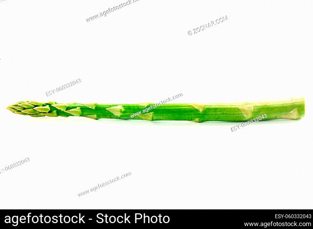 Raw asparagus isolated on white. High quality photo