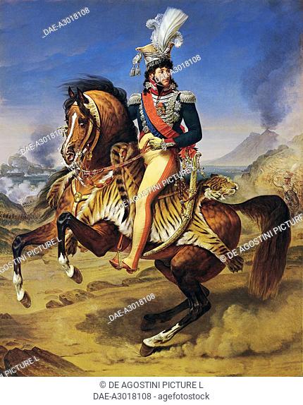 Equestrian portrait of Gioacchino Murat born Joachim Murat-Jordy (Labastide-Fortuniere, 1767-Pizzo, 1815), French general, King of Naples and Marshal of France