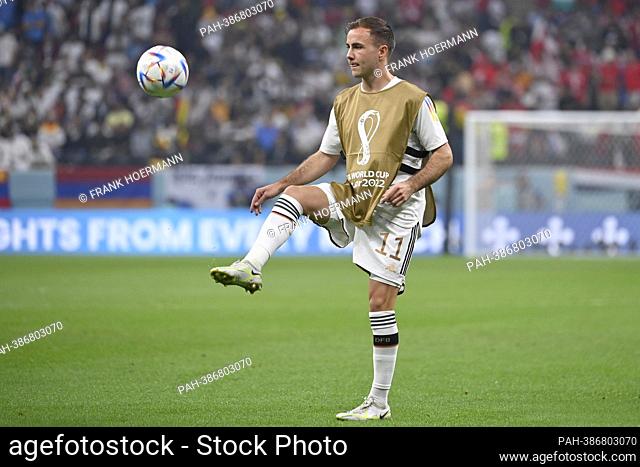 Mario GOETZE (GER) warming up, action, individual action, single image, cut out, full body shot, full figure Costa Rica (CRC) - Germany (GER) 2-4 group stage...