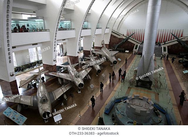 Space shuttle, figher & tankers exhibiting in the Military Museum, Beijing, China
