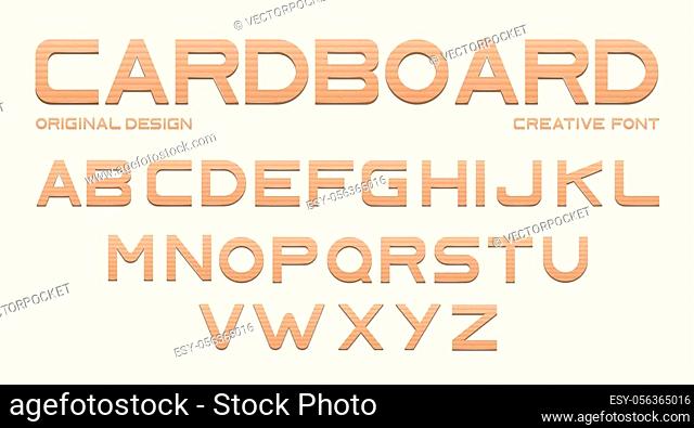 Art-C Uppercase Stencil Chipboard Alphabet Box 