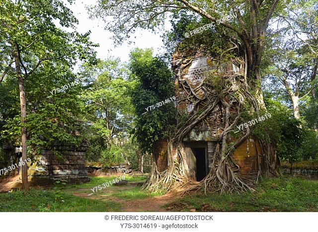 Preset Pram sanctuary entrance in Koh Ker site, Cambodia, South East Asia, Asia