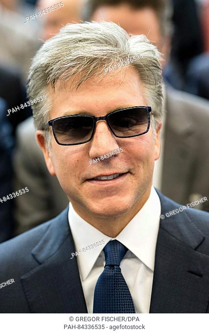 Executive spokesman of SAP SE, Bill McDermott, pictured at an economic reception by the SPD parliamentary group, in Berlin, Germany, 28 September 2016