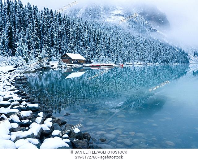Canadian Rockies. Lake Louise. Winter