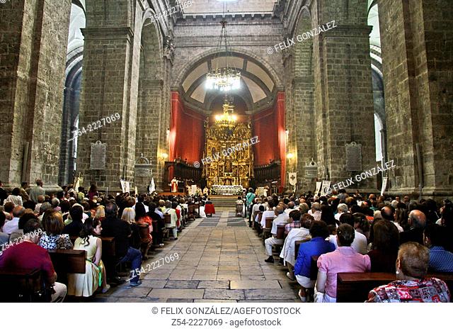 Inside Valladolid Cathedral, Castille And Leon, Spain