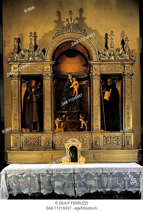 Frari Triptych, by Giovanni Bellini, known as Giambellino (ca 1430-1516). Basilica dei Frari, Venice