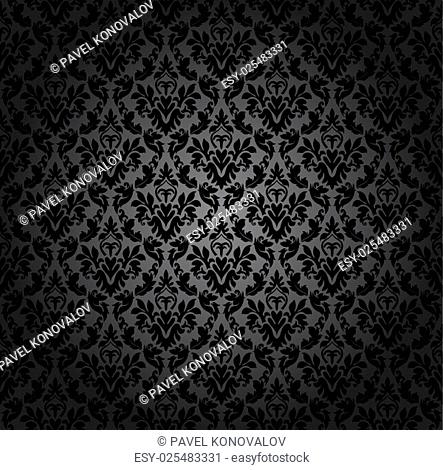 Damask seamless vector pattern. For easy making seamless pattern just drag all group into swatches bar, and use it for filling any contours