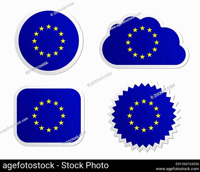 Fahne Europäische Union Sticker