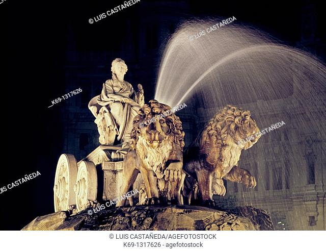 La Cibeles Fountain  The fountain of Cibeles is found in the part of Madrid commonly called the Paseo de Recoletos  This fountain, named after Cybele or Ceres