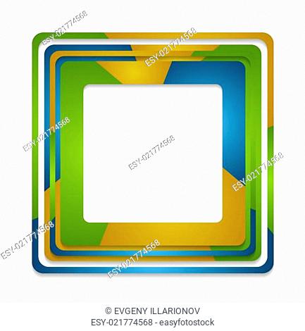 Abstract squares logo background