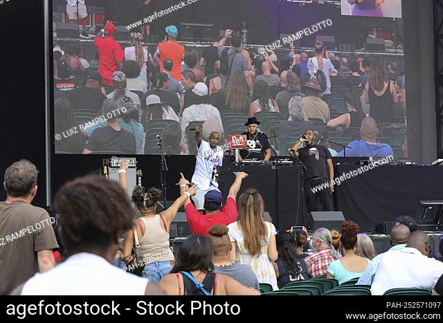 Forest Hills Stadium, Queens, New York, USA, August 20, 2021 - Rapers During the Hip Hop Summer NYC Homecoming Concert Series 2021 today at Queens Forest Hills...
