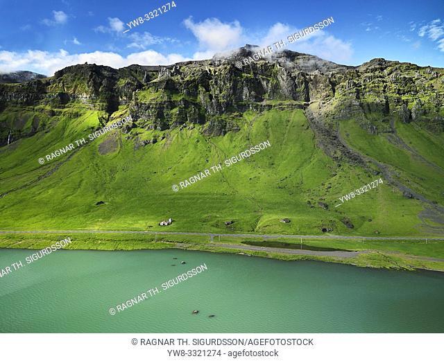 Farmland, The Eyjafjoll area, South Coast, Iceland