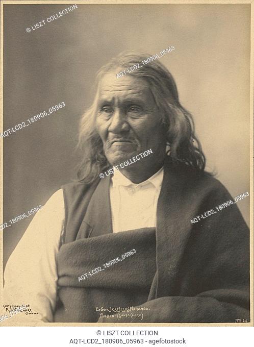 Ex-Governor Jose Jesus Narango, Santa Clara Pueblo; Adolph F. Muhr (American, died 1913), Frank A. Rinehart (American, 1861 - 1928); 1898; Platinum print; 23