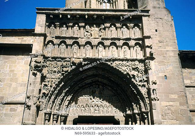 Church of Santa Maria la Real, XII-XIVth century. Romanesque style. Sangüesa. Navarra. Spain