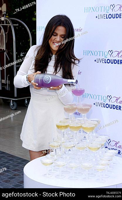 Khloe Kardashian at the HPNOTIQ Harmonie Cocktail Recipe Launch held at the Mr. C Beverly Hills, USA on August 2, 2012