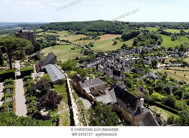 Townscape, Turenne, labelled Les Plus Beaux Villages de France, Corrèze, Limousin, France, Europe