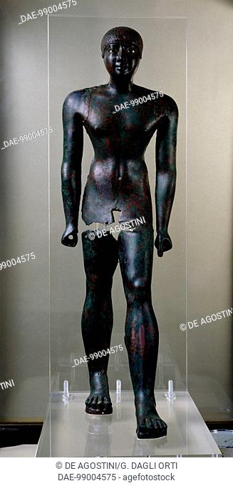 Pepi I Meryre, copper statue, from Saqqara. Egyptian civilisation, Old Kingdom, Dynasty VI.  Cairo, Egyptian Museum